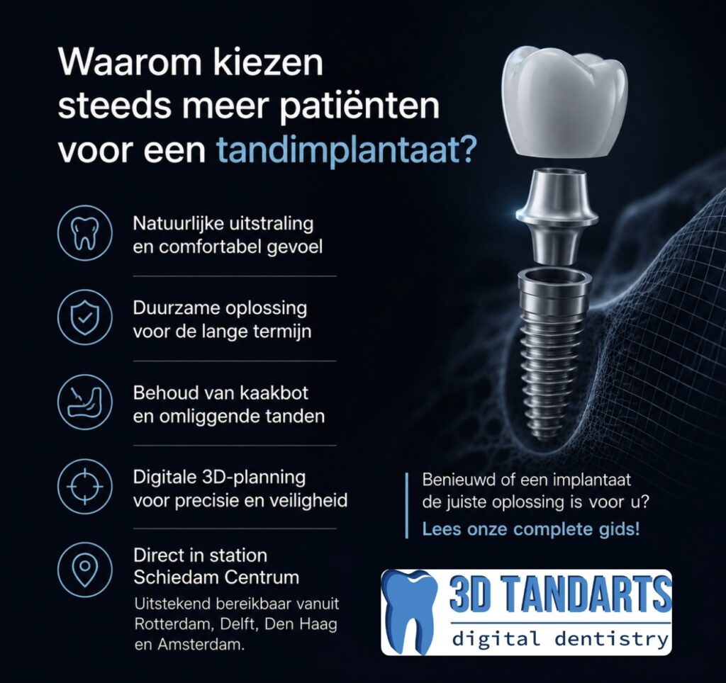 Benefits of dental implants at 3D Tandarts