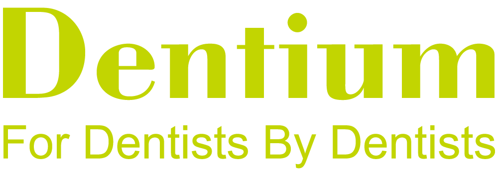 Logo van Dentium, fabrikant van tandimplantaten